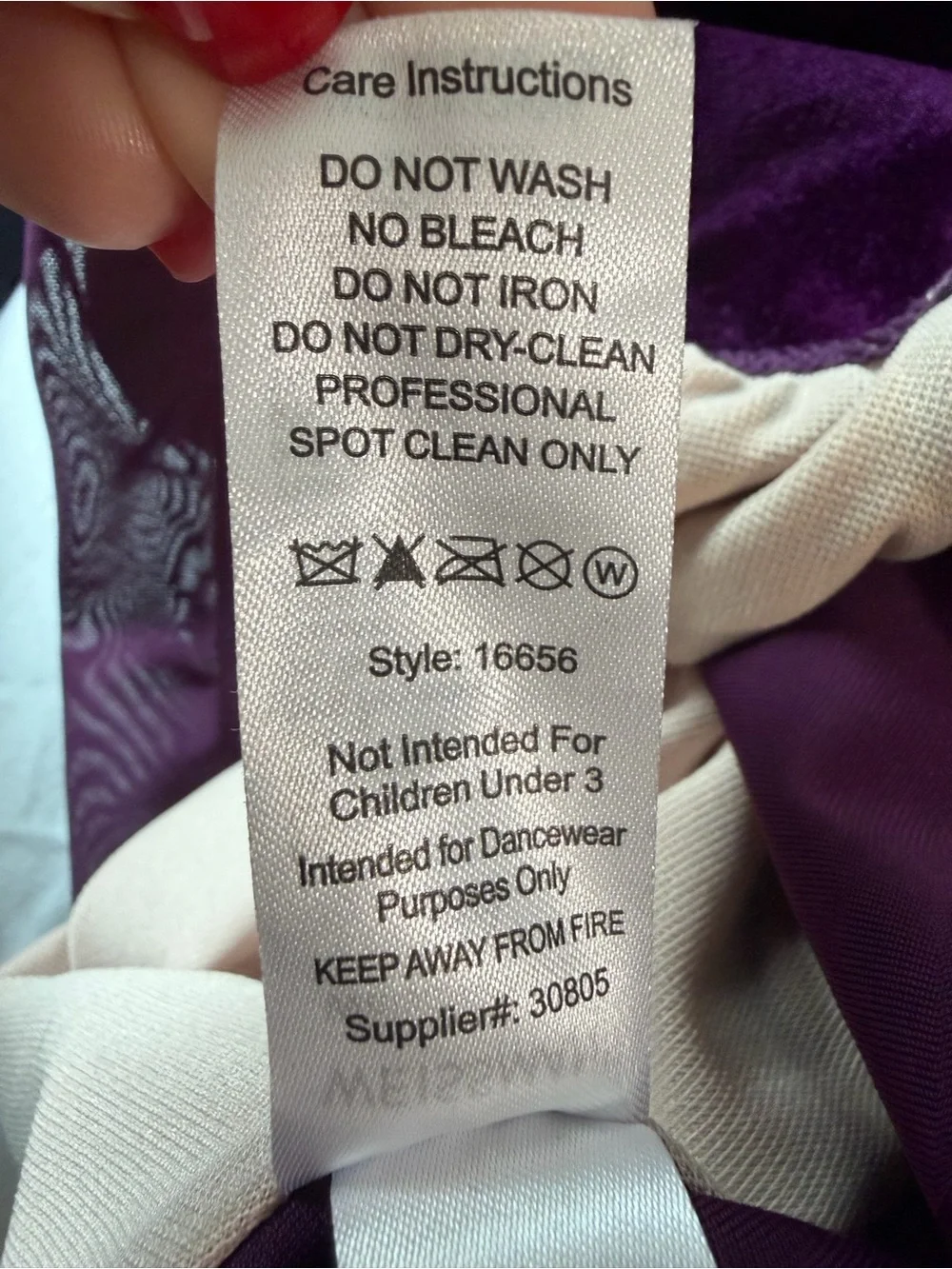 Weissman Purple Tulle Ballet Dress with Embellished Velvet Bodice